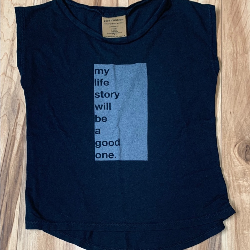 good hYOUman Kids Black Shirt